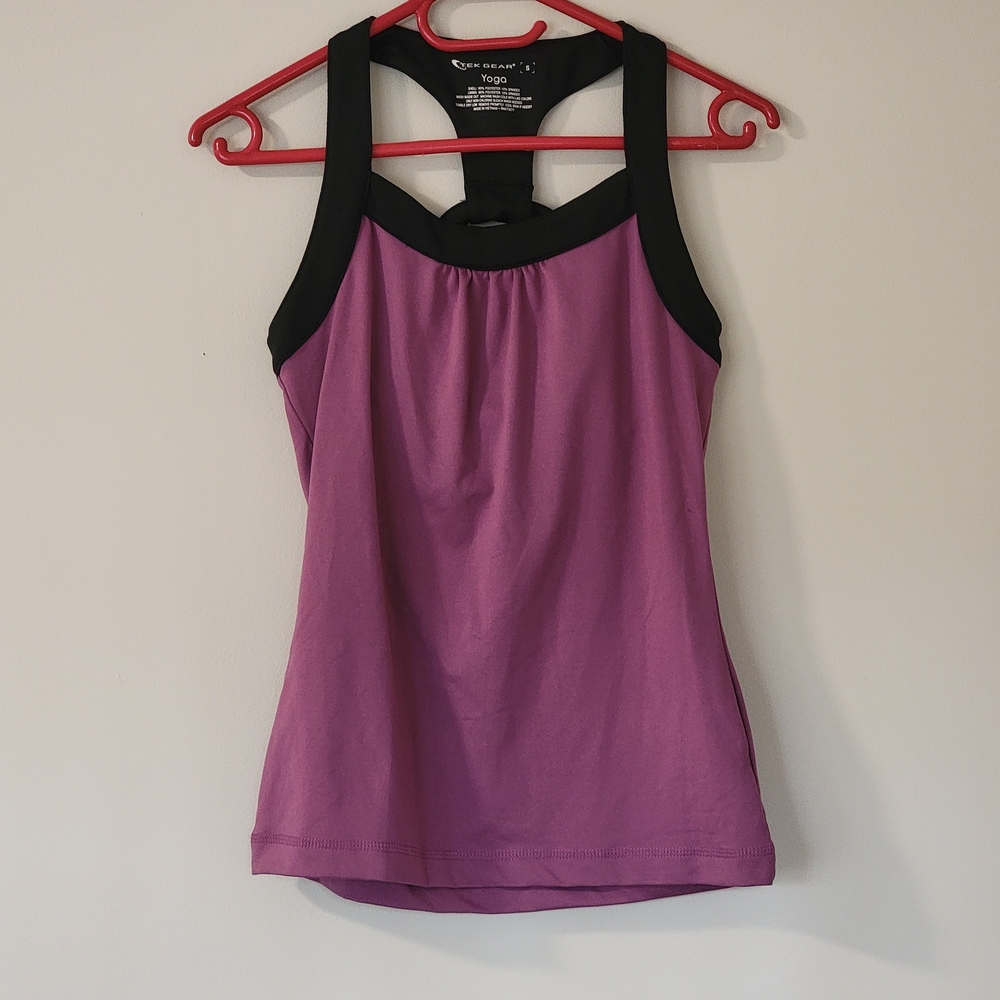Tek Gear Purple and Black Tank Top. Small